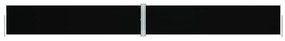 Copertina laterala retractabila, negru, 117x1000 cm Negru, 117 x 1000 cm