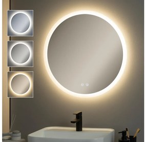 Brilagi - Oglindă LED dimabilă cu funcție anti-aburire și iluminare de fundal CLARA PRO LED/19W/230V Ø 60 cm IP44