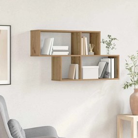 vidaXL Raft pe perete Stejar artizanal 100x20x53 cm Lemn recompus