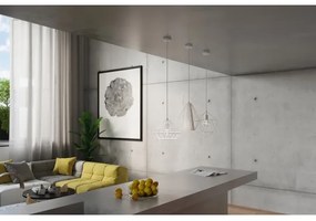 Lustră pe cablu DEMI 1xE27/60W/230V alb