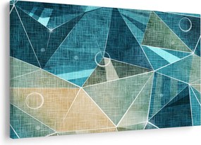 Tablou - Abstract turcoaz (90x60 cm)