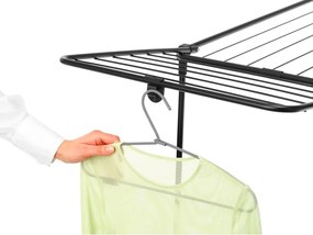 Uscător de rufe negru mat 22 m HangOn Too – Brabantia