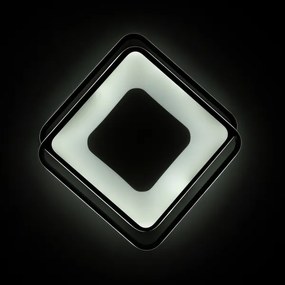 BRILAGI - plafonieră LED dimmabilă FLARE LED/102W/230V 50x50 cm neagră + telecomandă