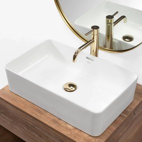 Lavoar Berta alb L56 cm
