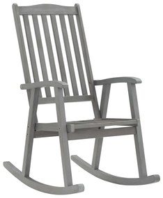 3064215 vidaXL Balansoar cu perne, gri, lemn masiv de acacia
