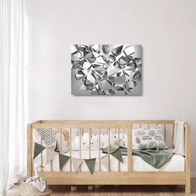 Tablou pe sticlă cu abstracție 3D (70x50 cm)