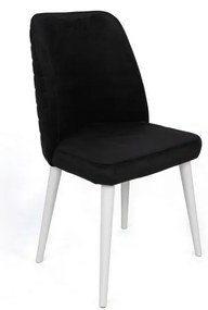 Set de scaune de sufragerie Tutku Black and White,2 buc.