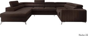 Colțar lemn masiv Formă U Extensibil Fabian 340x202cm Personalizabil - Vero 18