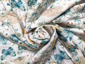 Cuvertura de pat ELIVINE alba, 100% bumbac Dimensiune: 170 x 210 cm