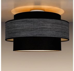 Plafonieră GRACE 1xE27/60W/230V negru/gri