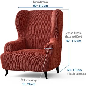Gaico Huse bielastice COSTINA culoarea cupru fotoliu clasic (l. 60 - 110 cm)