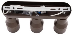 Spotlight rotund de plafon bronz închis GU10 50mm 3 lumini - Stanley