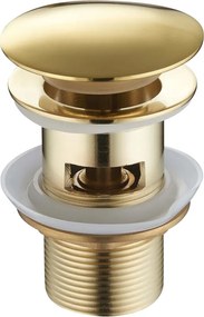 Mexen dop stopper clic-clac rotund cu preaplin, auriu - 79920-50