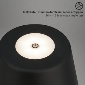 Lampă LED reîncărcabilă dimabilă de masă de exterior Brilo LED/3,5W/5V IP44 bej