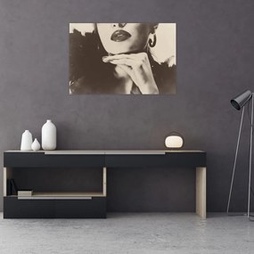 Tablou - Vintage, poza unei femei (90x60 cm)