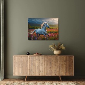 Tablou pe sticlă - Unicorn (70x50 cm)
