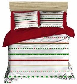 Lenjerie de pat dubla, Pearl Home, Xmas-458, 3 piese, amestec bumbac