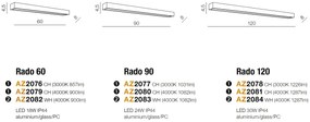 Aplica LED pentru oglinda baie 4000K Rado 90 CR