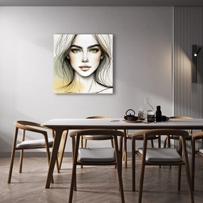 Tablou chip feminin în tonuri delicate