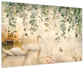 Tablou - Lac, acvariu (90x60 cm)