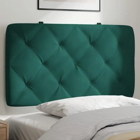 vidaXL Pernă tăblie de pat, verde, 90 cm, catifea