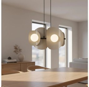 Lustră pe cablu ELEMENTI 4xG9/8W/230V bej