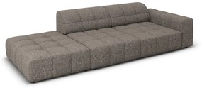 Canapea 3 locuri deschisa pe o parte Chicago chenille L262 cm