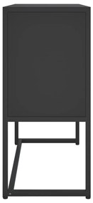 Servanta, negru, 75x35x75 cm, otel 1, Negru, 75 x 35 x 75 cm