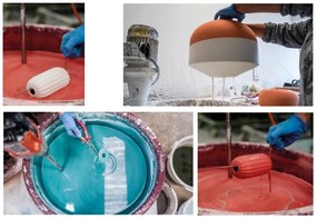 Aplica cu 3 spoturi realizata manual din ceramica SAVONA