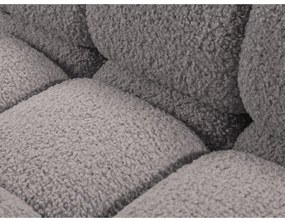 Modul pentru canapea modulară gri deschis cu tapițerie din țesătură bouclé (cu colț pe partea dreaptă) Bellis – Micadoni Home