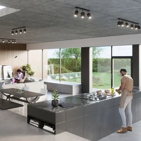 Sollux SL.0460 - Spot MERIDA 6xGU10/40W/230V negru