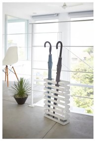 Suport pentru umbrele YAMAZAKI Brick, lățime 30 cm, alb