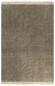 vidaXL Covor kilim, gri taupe, 160 x 230 cm, bumbac