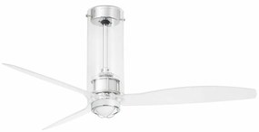 Lustra cu Ventilator si telecomanda TUBE FAN M LED transparent