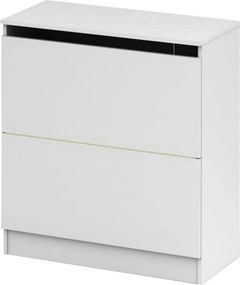 Dulap BETTY 2 BE-02-040, alb, DTD laminat, cu 2 usi, 85x39x93 cm
