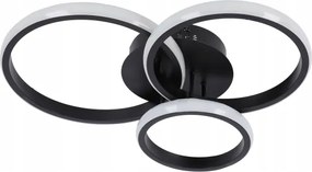 Lampă de plafon LED dimabilă 70W/230V 3000-6500K, neagră, cu telecomandă