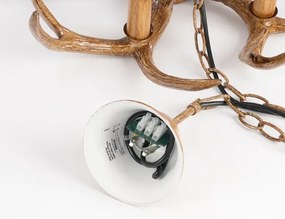 Brilagi - Candelabru suspendat pe lanț DEER 6xE14/10W/230V, Ø 70 cm