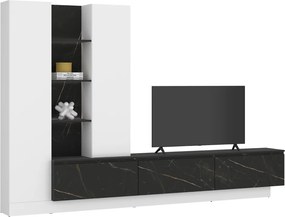Perete pentru living, alb alpin/san sebastian, MODETA