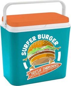 Lada frigorifica ATLANTIC Burger, 24 litri, Pasiva, Fara BPA, Multicoloră