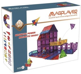 SET DE CONSTRUCTIE MAGNETIC - 112 PIESE - MAGPLAYER (MPL-112)