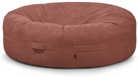 Fotoliu bean bag cărămiziu cu tapițerie din catifea reiată Roll 190 – SLOWDOWN