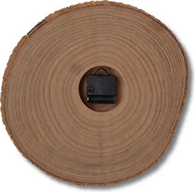 SENTOP | copy of Ceas de perete din lemn brut cu cifre negre și scoarță | KORR