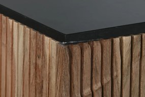 Bufet, natur, din lemn de acacia si blat din marmura neagra, Armonia