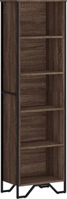 vidaXL Bibliotecă, stejar maro, 50x31x169 cm, lemn prelucrat