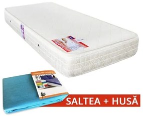 Set Saltea SuperOrtopedica Saltex 900x1900 + Husa cu elastic
