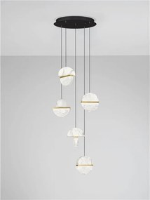 Lustra decorativa cu 5 pendule LED 2700K DORIN