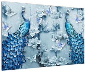 Tablou cu păuni (90x60 cm)