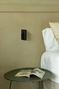 Aplica cu reader LED directionabil stil minimalist CRONOS negru