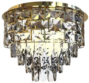 Plafonieră LUXURIA 9xE14/40W/230V d. 48 cm auriu