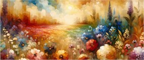 Tablou - Pajiște colorată (120x50 cm)